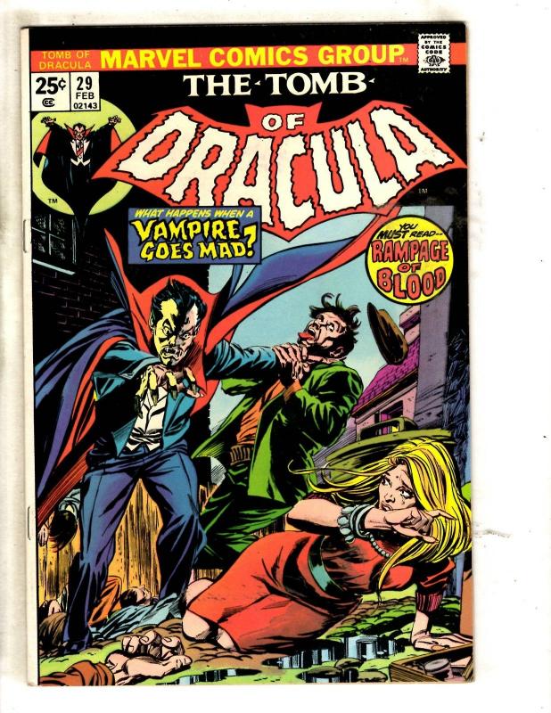 Tomb Of Dracula # 29 NM- Marvel Comic Book Horror Fear Vampire Monster TW64