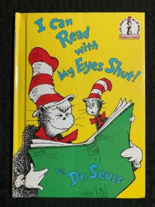 1978 I CAN READ WITH MY EYES SHUT by Dr Seuss HC VG- 3.5 Beginner / Random House