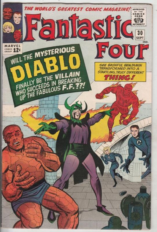 Fantastic Four #30 (Sep-64) FN/VF+ High-Grade Fantastic Four, Mr. Fantastic (...