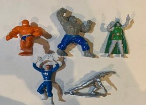 Vintage 1990 Marvel Comics PVC 3 Figurine SET of 23! Silver Surfer! Wolverine+