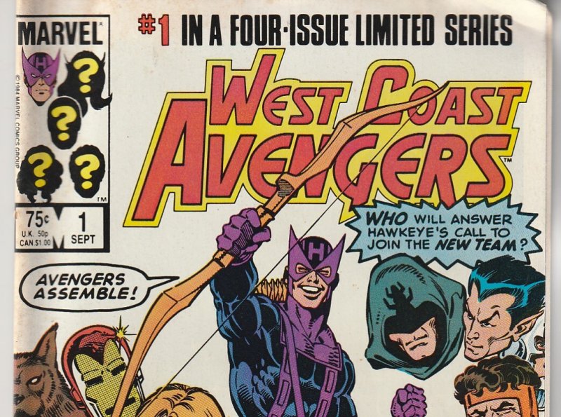 West Coast Avengers(mini-series, 1984)# 1  Avengers Assemble !