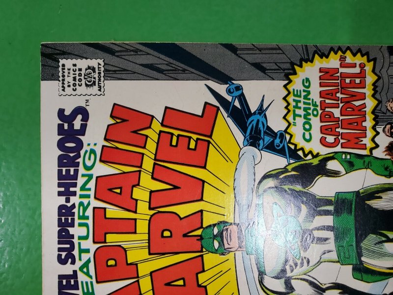 Marvel Super-Heroes #12 1st app. and origin Captain Marvel 1968 Marvel VG