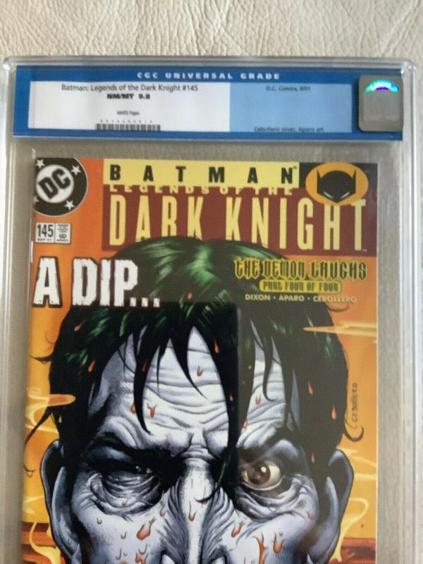 Batman Legends of the Dark Knight #145  CGC 9.8 (2001) Cebollero Joker Cover