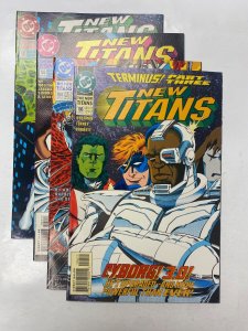 4 The New Titans DC comic books #102 103 104 106 36 KM12
