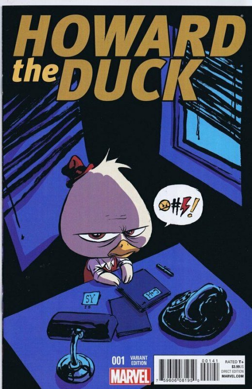 Howard The Duck Vol 4 #1 Cover C Variant Skottie Young Baby Cover 2015 Marvel