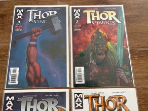 Lot Of 4 Thor Vikings Marvel Max Comic Books # 1 2 3 4 VF-NM Odin Asgard 9 J444