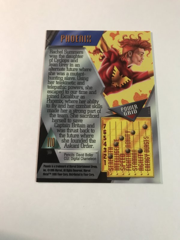 PHOENIX #110 card : Marvel Metal 1995 Fleer Chromium; NM/M X-men Avengers, base