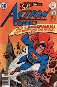 Action Comics #467 FN ; DC | Superman 1977 Skyscraper Cover