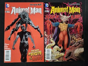 Animal Man 4PC LOT #22-24 + Annual #2 - The New 52 (7.5/8.0) 2013
