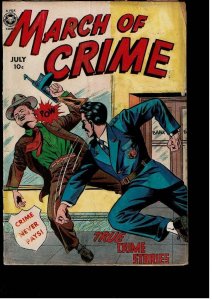 March Of Crime #1 [7] (1950)GD *Stains Back Cover*