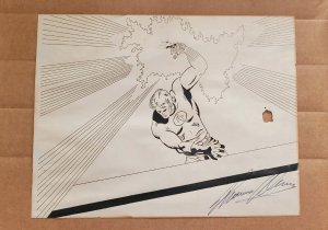 HUMAN TORCH Johnny Storm FF Artist-Signed Proof Page Comic Art 8.5×11