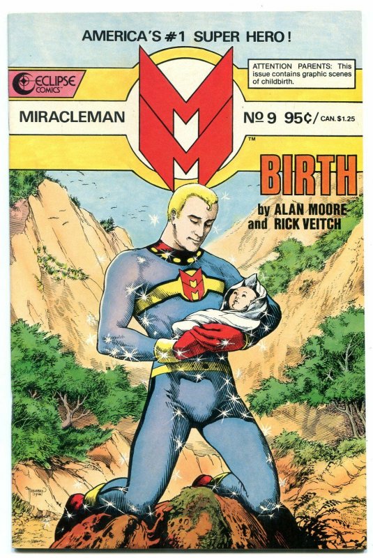 MIRACLEMAN #9-1986-Birth issue- Alan Moore-