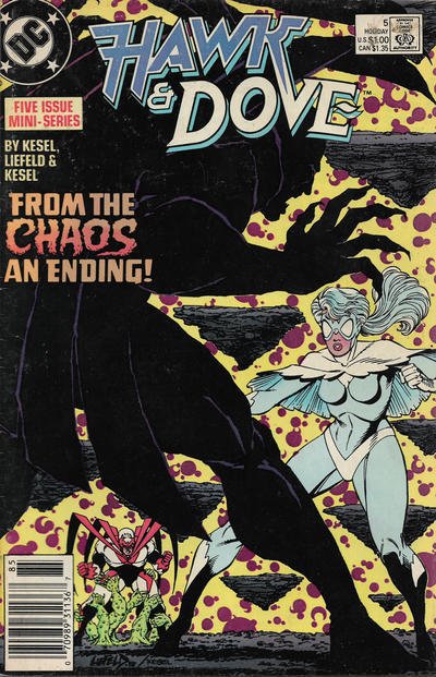 Hawk and Dove (2nd Series) #5 (Newsstand) FN ; DC | Rob Liefeld Last Issue