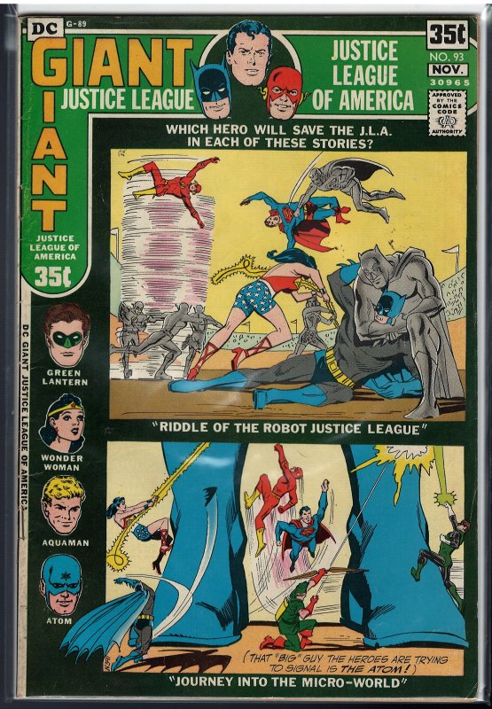 Justice League of America #93 (DC, 1971)