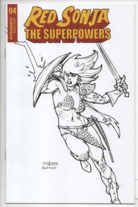 RED SONJA the SUPERPOWERS #4 J, NM, She-Devil, Linsner variant, 2021