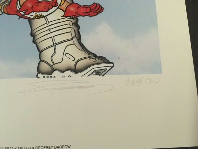 THE BIG GUY AND RUSTY THE BOY ROBOT Poster, Signed by Frank Miller, Geof Darrow