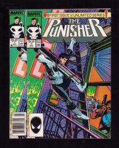 The Punisher #1 - Newsstand + Direct Editions 2pc LOT (7/7.5) 1987