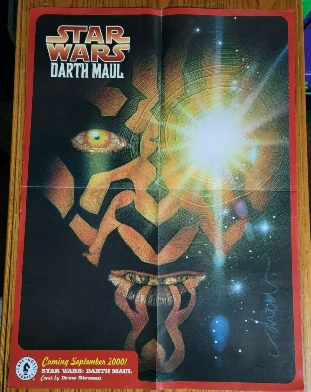 22 x 30 Star Wars Darth Maul 2000 Dark Horse Promo Poster NO PIN HOLES 