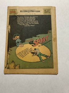 The Spirit Comic Book Section Sunday May 17 1942 Gd Good Tears