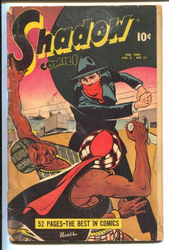 Shadow Vol. 8 #11 1949-Bob Powell cover art & all story art-Doc Savage and Ni...