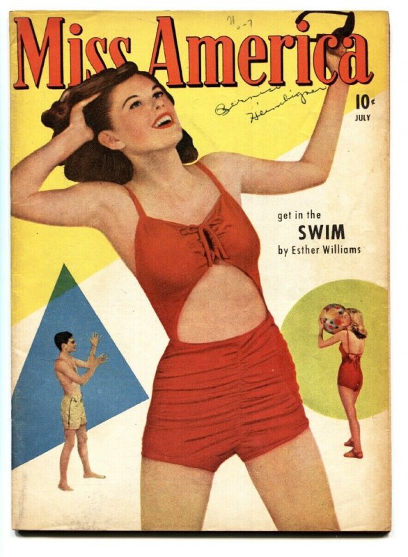Miss America Vol. 6 #3 1947-Timely-Esther Williams-Patsy Walker-swim suit-FN