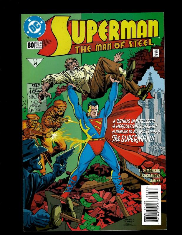 Lot of 12 Superman DC Comic Books #74 75 76 77 78 79 80 81 82 83 84 85 J406 