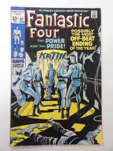 Fantastic Four #87 (1969) VG Condition ink on fc