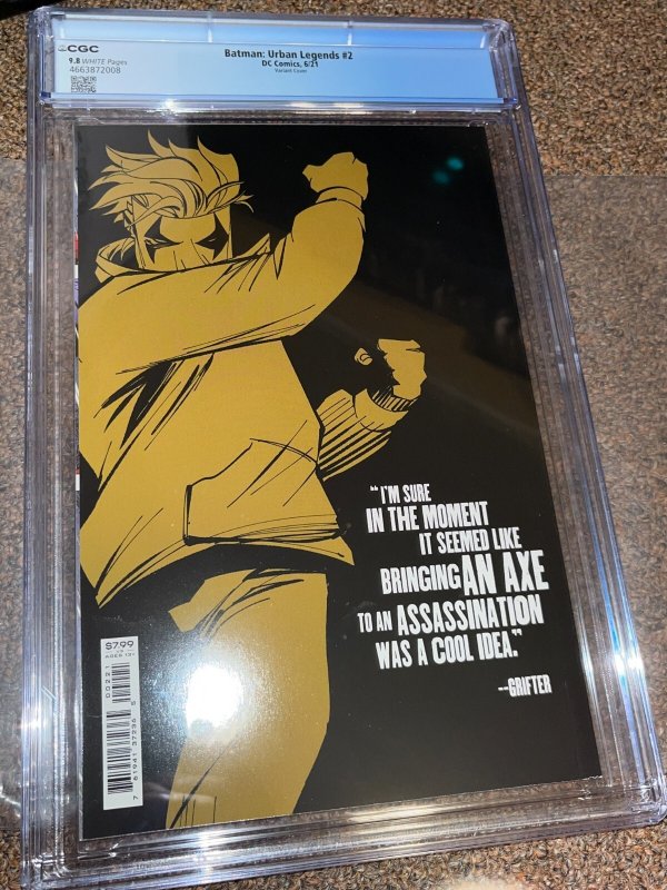 Batman Urban Legends 2 (2021), Mattina Variant Cover, CGC Graded 9.8
