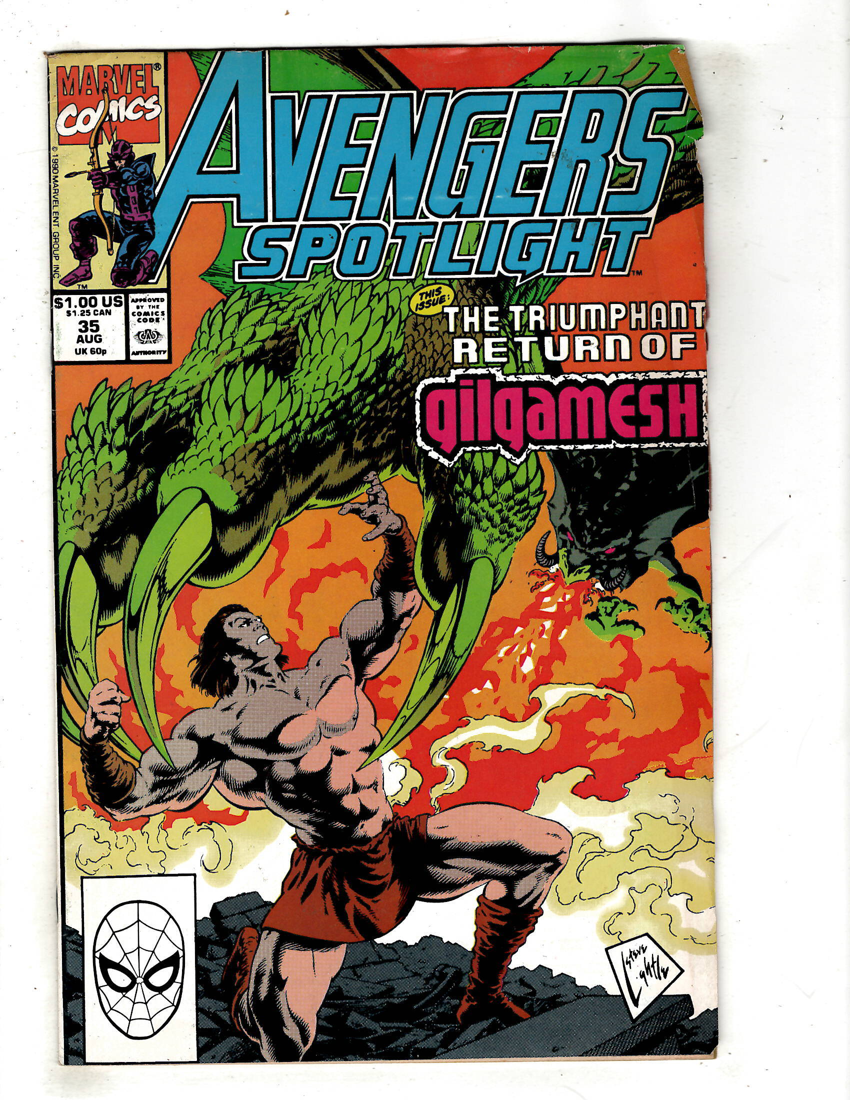 Avengers Spotlight 35 (1990) YY7 Comic Books Copper Age, Marvel