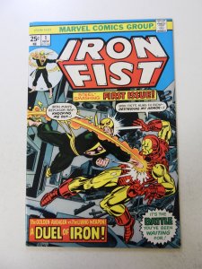 Iron Fist #1 (1975) FN condition MVS intact stain back cover