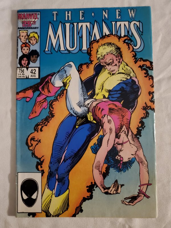 New Mutants 42 Fine/Very Fine Cover art by Barry Windsor-Smith