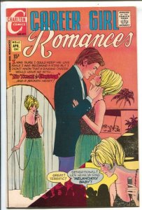 Career Girl Romances #42 1967- Charlton-Gone Too Far-love triangle-VG