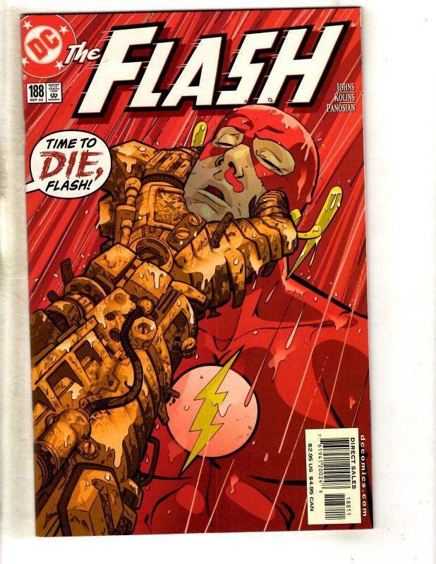 Lot Of 10 Flash DC Comic Books # 181 182 184 185 186 187 188 189 190 191 MF12