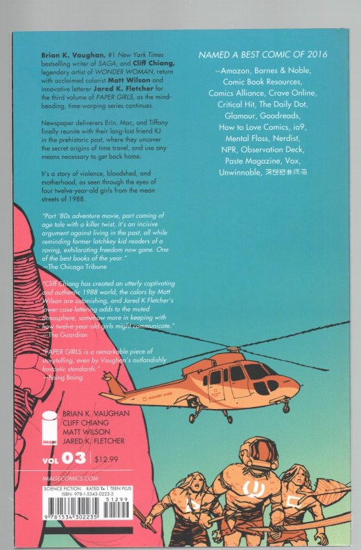 Paper Girls TPB Volume 3.  Vaughan Chiang Wilson  Fletcher