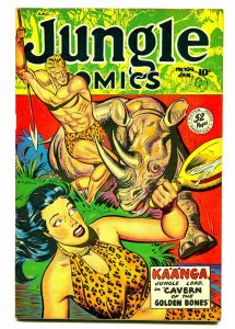 JUNGLE COMICS #109 1949-CELARDO ART-GGA-RHINO ATTACK-VF-