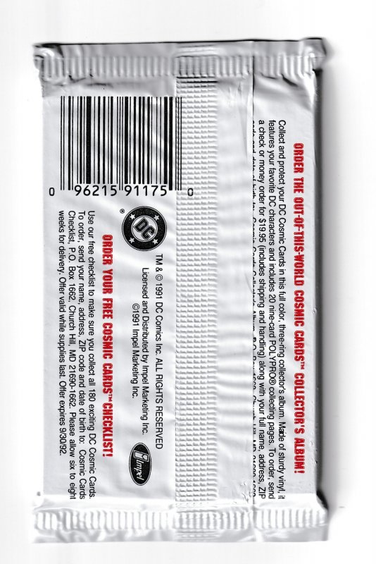 DC COMICS COSMIC TRADING CARDS | 1991 IMPEL | NEW IN PACK SEALED