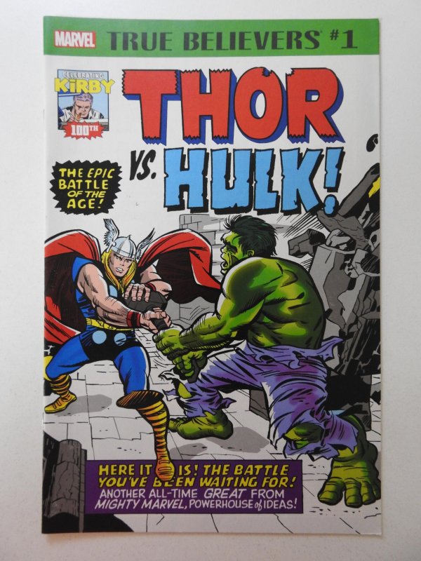 True Believers: Thor vs. Hulk! (2017) Sharp NM- Condition!