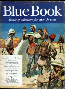 BLUE BOOK PULP-SEPT 1941-VG/FN-STOOPS COVER-BEDFORD-JONES-MILL-SURDEZ VG/FN