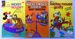 Silver + Bronze Age Gold Key Mickey Mouse Comic Lot, 27 Different, Very Good