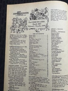 1983 THE COMIC READER Fanzine Magazine #209 FN 6.0 Dan Spiegle Blackhawk