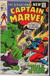 Captain Marvel #21 (1970) Captain Marvel