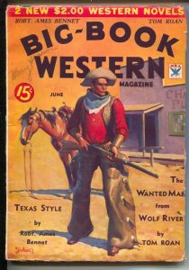 PULP:  Big-Book Western #4 3/1934-4th issue-Iconic cover art by Gerald C Dela...