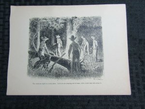 1910 YESTERDAYS Comic Strip by Frank King 10x7 pg.42 FN 6.0 THE WOODS AT NIGHT