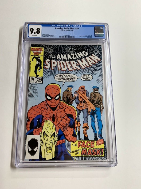 Amazing Spider-man 276 Cgc 9.8 White Pages Marvel Copper Age