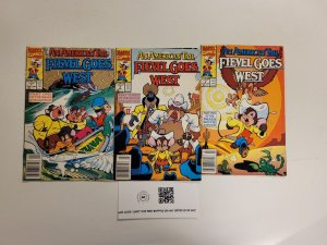 3 American Tail Fievel Goes West Marvel Comic Books #1 2 3 5 TJ28