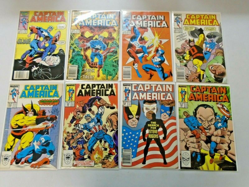 Captain America Comic Lot #300-349 42 Diff Avg 7.0 (Range 6.0-8.0) (1984-1989)