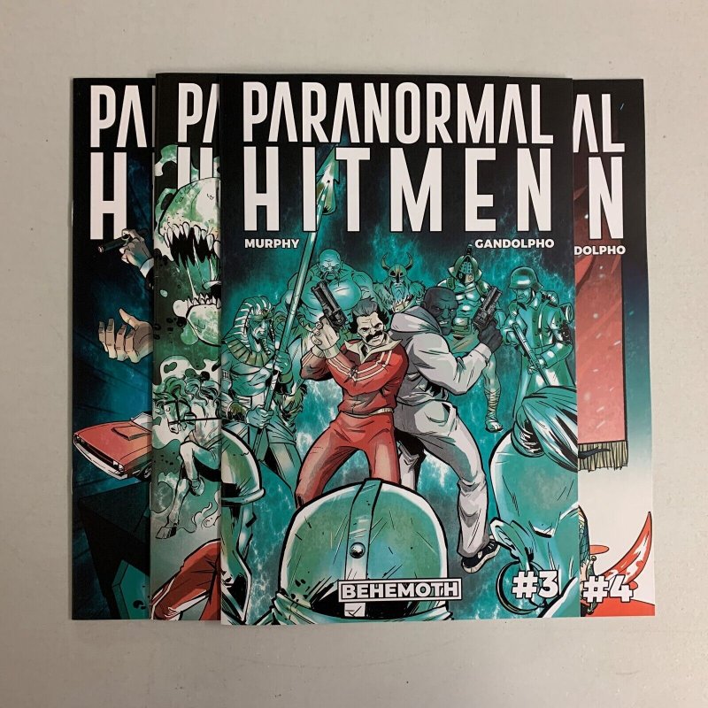 Paranormal Hitmen #1-4 Set (Behemoth 2021) 1 2 3 4 Brett Murphy (8.5+)  