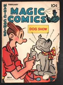 Magic Comics #91 1948-Dagwood cover-Blondie- Mandrake-Popeye-Lone Ranger-Secr...