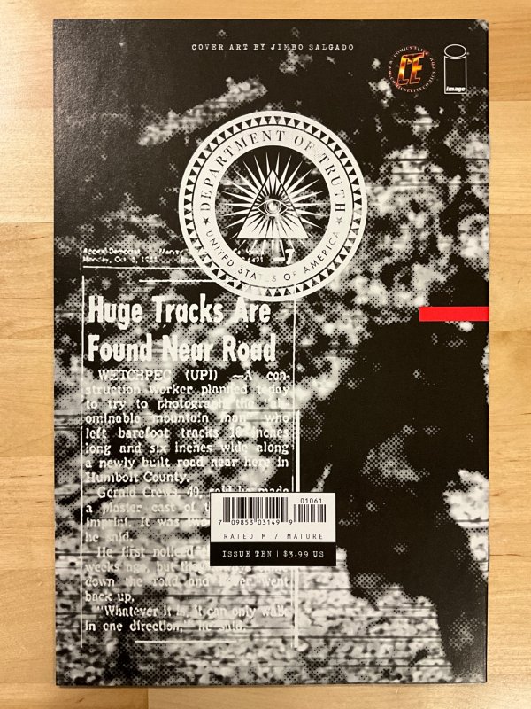 The Department of Truth #10 Cover AAA (2021)