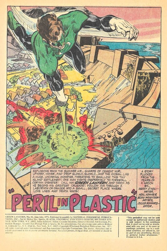 GREEN LANTERN #84 ('71) 8.0 VF  Denny O'Neil!  Neal Adams!  Bernie Wrightson!